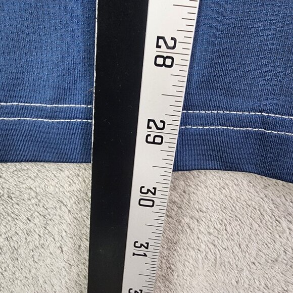 Men's Blue & White Adidas Golf Puremotion Coolmax Polo Shirt Short Sleeve L - Picture 11 of 12